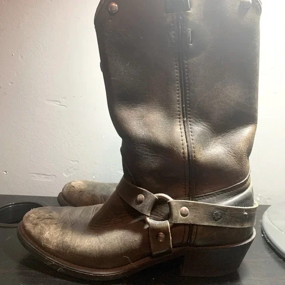 Shoes | Brand Name Unknown Real Leather Vintage Size 95 Weathered 